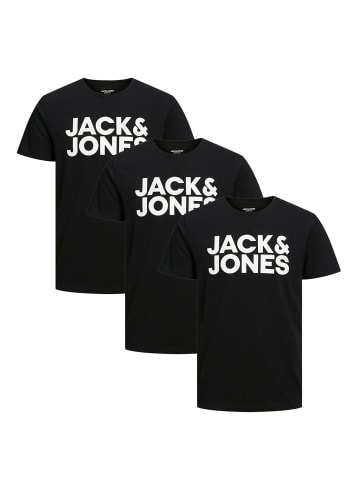 Jack & Jones T-Shirt Corp in Schwarz