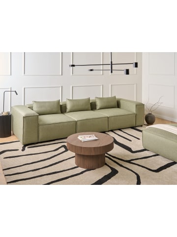 Beliani 3-Sitzer Sofa BRANDE in Grün - (W) 333 x (H) 70 x (L) 121 cm