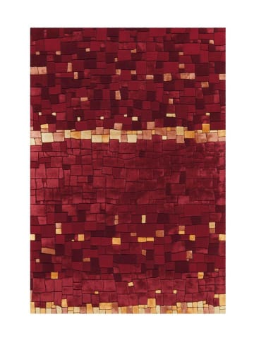 Arte Espina Kurzflor Teppich Diamond 803 in bordeauxrot - rechteckig