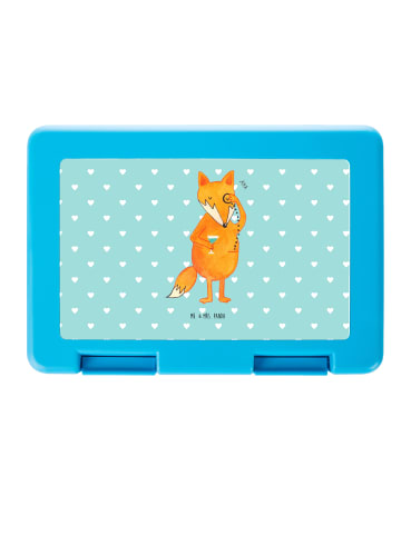 Mr. & Mrs. Panda Snackbox Fuchs Lord ohne Spruch in Türkis Pastell