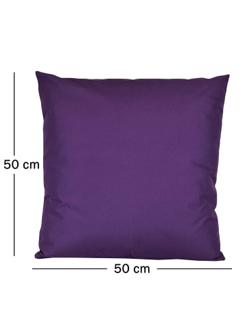 JACK Outdoor Dekokissen 50x50cm inkl. XXL Füllung in Lila