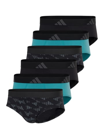 Adidas Sportswear Slip / Unterhose Active Flex Cotton in Schwarz / petrol