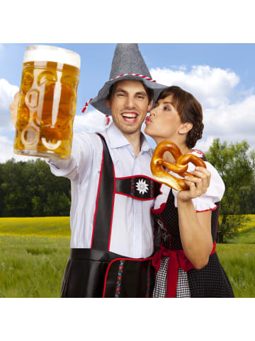 relaxdays 10x Seppelhut in Grau