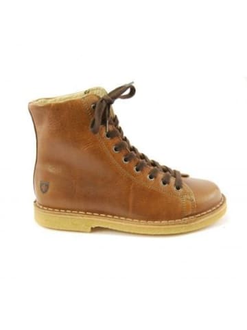 GRÜNBEIN Schnür-Stiefeletten für Damen in camel