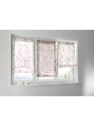 Heine Raffrollo in taupe-weiß