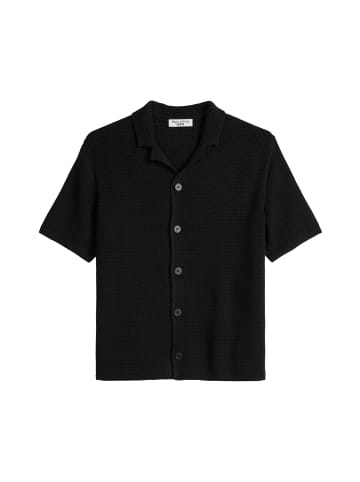 Marc O'Polo DENIM Kurzarm-Strickjacke relaxed in Schwarz
