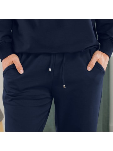 Erwin Müller Sweat Freizeithose, lang in marine