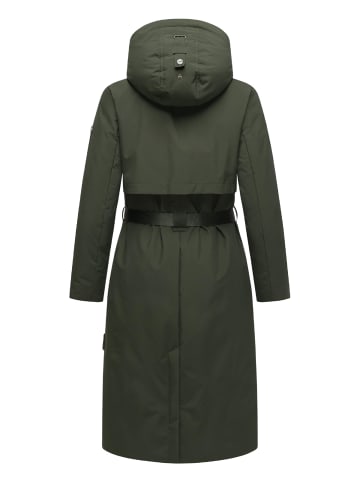 Navahoo Wintermantel Waldbummler 14 in Dark Olive