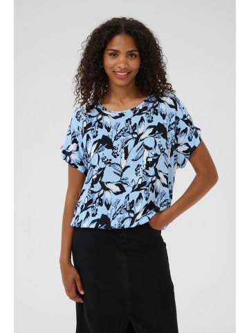 Kaffe Bluse ärmellos KAamber Loose fit in Blue Graphic Flower