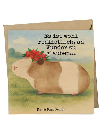 Mr. & Mrs. Panda Deluxe Karte Meerschweinchen Weisheit Design mi... in Weiß