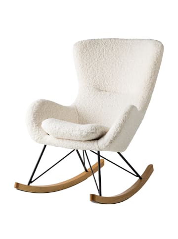 home24 Schaukelstuhl RAICH in Weiß