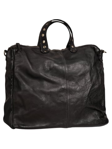Samantha Look Umhängetasche echt Leder in schwarz