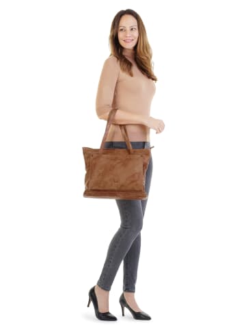 Sansibar Shopper echt Leder in cognac