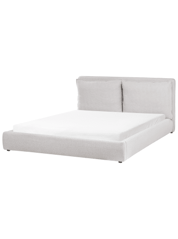 Beliani Wasserbett BAJONNA in Grau/Schwarz - (W) 200 x (H) 94 x (L) 235 cm