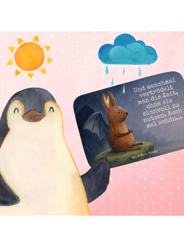 Mr. & Mrs. Panda Badezimmerteppich Fledermaus Sitzen Design mit ... in Weiß