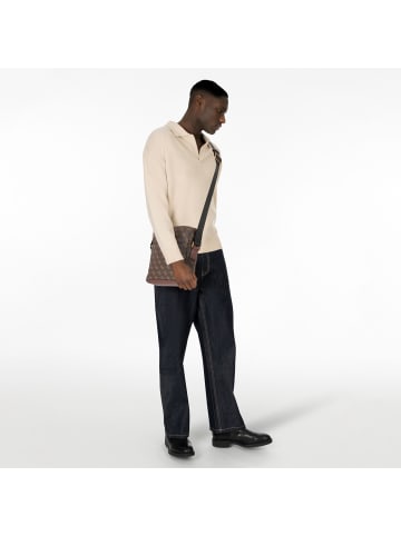 Guess Torino Umhängetasche 22 cm in brown-ochre