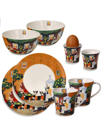 Goebel Geschenk Set " R.Wachtmeister Frühstücksset - Una bellisima... " in Bunt