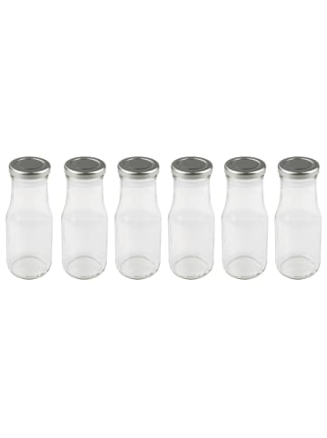 Fackelmann 6er Set Smoothie-Flasche zum Selbstbefüllen