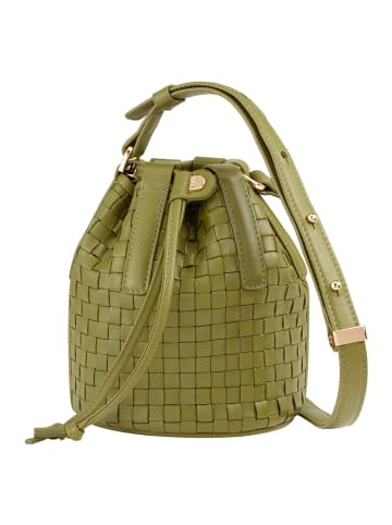 DuDu Filicudi Beuteltasche Leder 14 cm olive