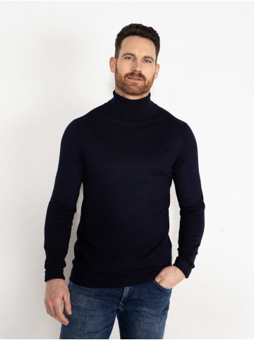 Petrol Industries Essential Rollkragenpullover in Blau
