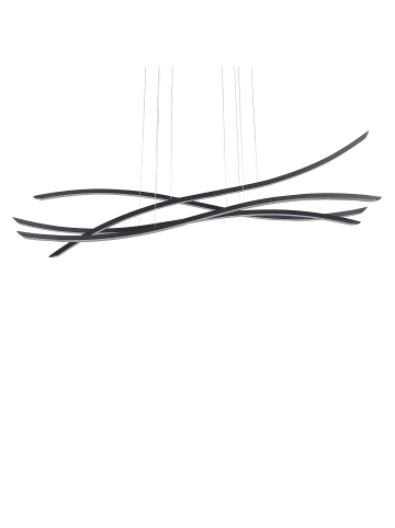 Beliani Pendelleuchten CALAO in Schwarz - (W) 160 x (H) 160 x (L) 17 cm
