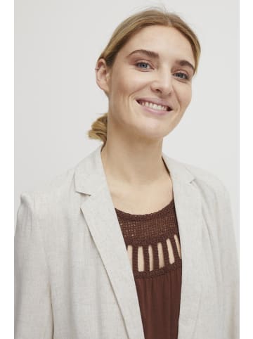 b. young BYJOHANNA BLAZER 2 - HEAVY WOVEN Loose fit in Nature Linen