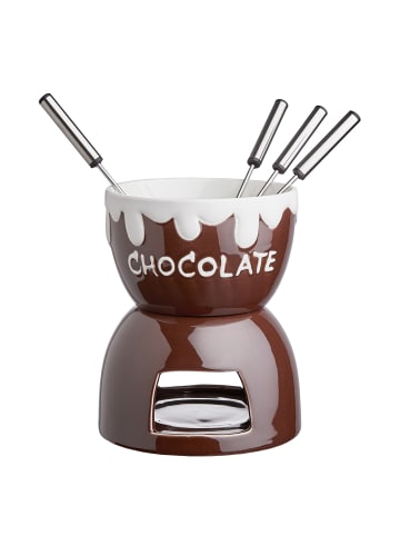 Butlers Fondue-Set CHOCOLATE LOVE 6-tlg. in Braun