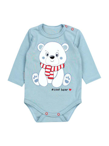 TupTam Unisex Langarm Body mit Aufdruck Spruch 5er Pack in beige/grau