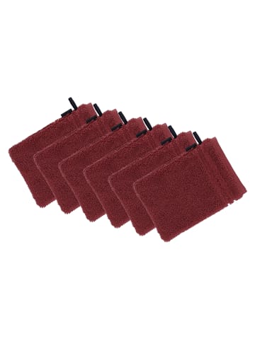 Vossen 6er Pack Waschhandschuh in terra