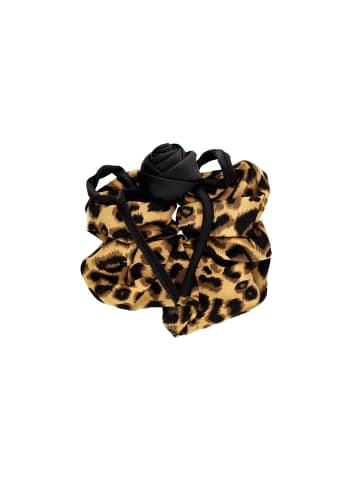 faina Women Hair Tie in Camel Leo