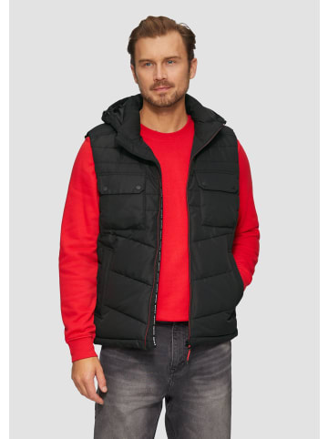 s.Oliver Outdoor-Weste ärmellos in Schwarz