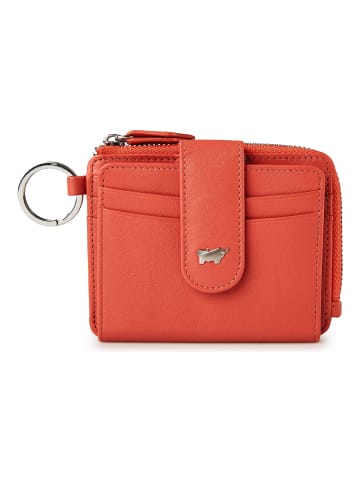 Braun Büffel Joy Kreditkartenetui RFID Schutz Leder 11 cm in coral