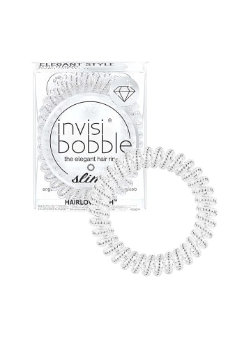 Invisibobble Slim Haargummi Chrome 3 Stück dünn Silber Metallic elegant