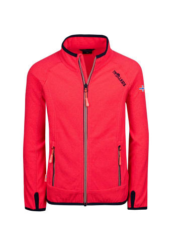 Trollkids Fleecejacke "Noresund" in Korall-Rot