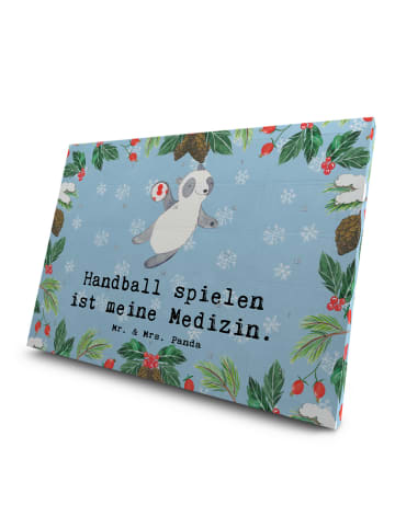 Mr. & Mrs. Panda Tee Adventskalender Panda Handball spielen mit ... in Eisblau