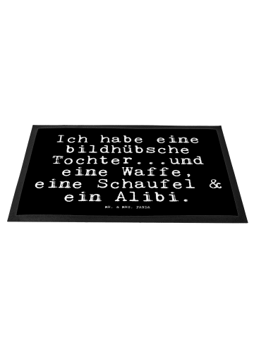 Mr. & Mrs. Panda Fußmatte Ich habe eine bildhübsche... mit Spruch in Schwarz