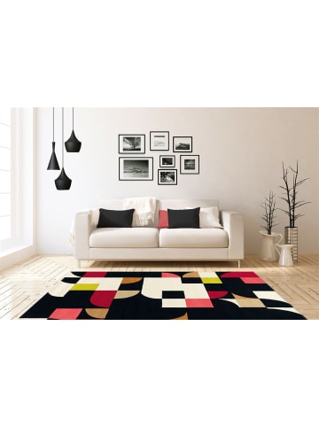 Arte Espina Kurzflor Teppich Spirit 310 in multi - schwarz - rechteckig