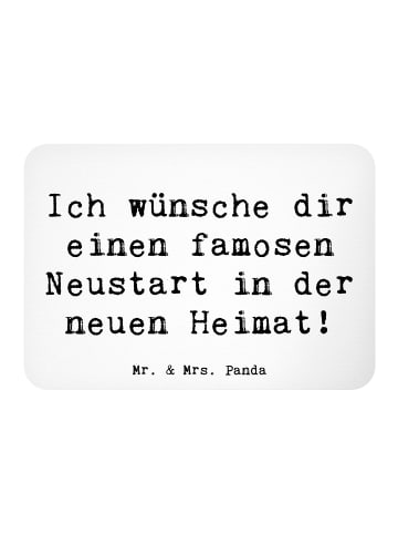 Mr. & Mrs. Panda Magnet Spruch Neustart Umzug mit Spruch in Weiß