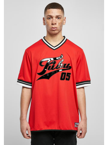 FUBU FUBU Mesh-T-Shirts in red/black
