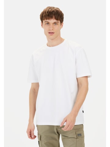 Camel Active Kurzarm T-Shirt mit Print in Weiß