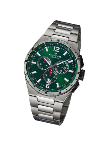Candino Chronograph-Armbanduhr Candino Classic grau groß (ca. 43mm)