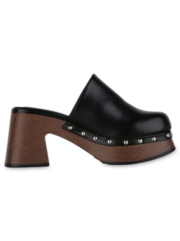 VAN HILL Plateau Sandaletten Anna in Schwarz