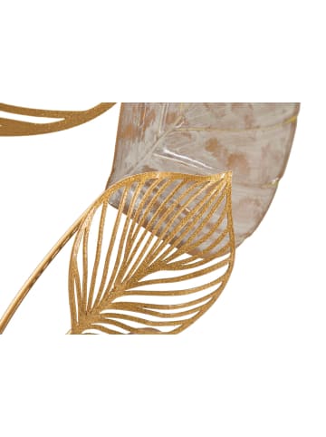 Mauro Ferretti Dekorative 3D-Wand mit goldenen Metallblättern, 63 x 4 x 85 cm