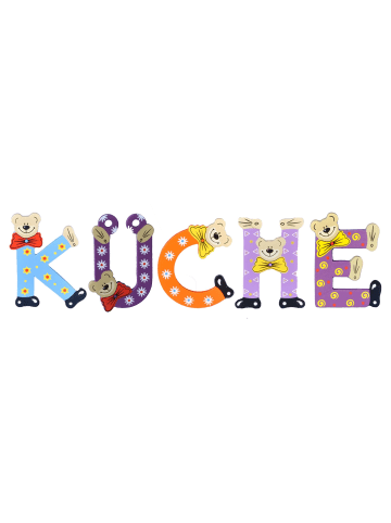 Playshoes Deko-Buchstaben "KÜCHE" in bunt