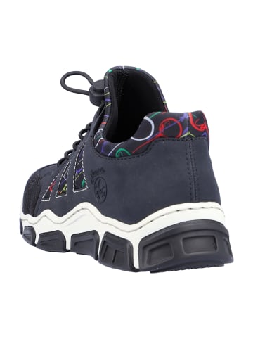 rieker Komfort Schnürschuhe in Blau