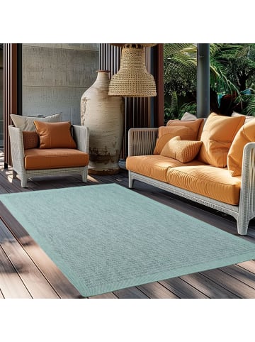 Melius Vivere Outdoor Teppich GIZA Blau Rund