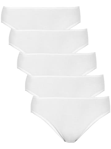 Haasis Bodywear 5er-Set: Minislip in weiß