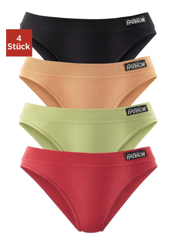 PETITE FLEUR Jazz-Pants Slips in schwarz, rot, grün, orange