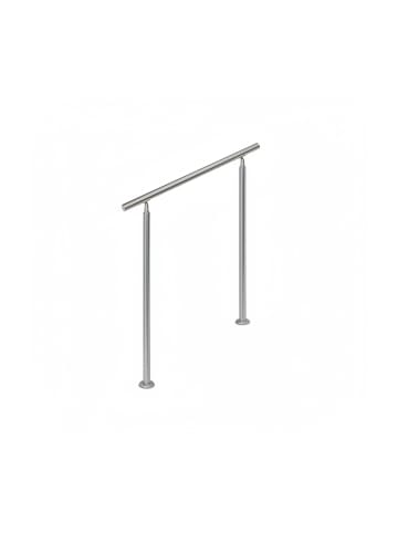 relaxdays Treppengeländer in Silber - (L)100 m x (H)108 cm