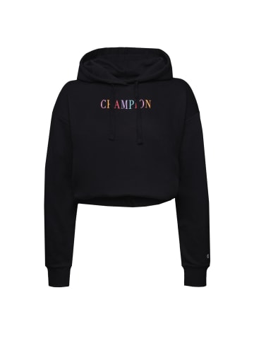 Champion Kapuzenpullover Hooded Crop Top in schwarz